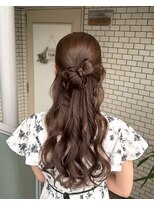 フェリーチェ(Felice)&nbsp;ハーフアップ カチモリヘア リボンヘア  推し活ヘア 参列ヘア