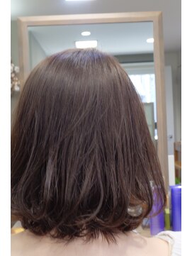 ヘア アトリエ アネロ(ANELLO) 人気のブルージュ　ボブスタイル