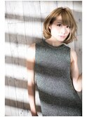 ゆるふわショート×ボブショート×ゴールドベージュ