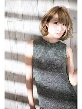 ヘアーショップ エヌアンドエー 越谷店(hair shop N&A) ゆるふわショート×ボブショート×ゴールドベージュ