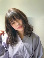 【GARDEN 田中麻由】柔らかブルージュカラー×ふんわりミディ