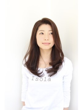 イソラヘアアトリエ(Isola hair atelier) 【Isola】やわらかストレート×ロング