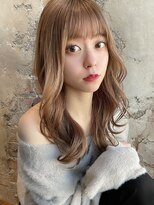 アフロート ルヴア(AFLOAT RUVUA)&nbsp;20代30代大人かわいいセミロングヘア★ベージュ