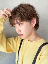 アイティーバイアルバム 松戸店(IT by ALBUM)&nbsp;パーマショート_アースカラーくびれヘアツートンカラー_ba362781