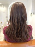 蒲郡ヘアカラー/ロングレイヤー/ツヤ髪/アッシュ/美髪/透明感