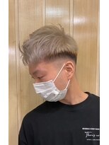 シェイプスヘアデザイン 上三川店(Shape's hair design)&nbsp;【２ブリーチ】メンズ・ホワイトブロンド
