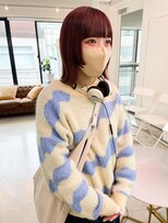 デート 下北沢(DATE)&nbsp;ボルドーカラー×ミニボブ