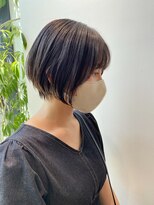 韓国　大人モテショート　顔まわりカット