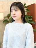 肩上ボブ×インナーカラー