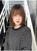 顔まわりレイヤーボブ