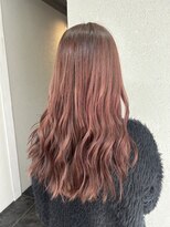 アジールヘア 所沢プロペ通り店(agir hair)&nbsp;ピンクブラウン美髪エアリーロンググラデーションカラー練馬所沢