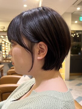 ロンド パルティール 大宮(Lond partir) 丸型ピンクブラウン美髪エアリーロングベリーショート［大宮］