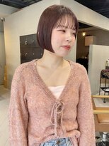 ヘアー アイス ルーチェ(HAIR ICI LUCE) ボブ ショートボブ ピンクブラウン ピンクパープル/林