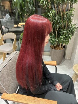 アドア 横浜(ADORE) 【ADORE 横浜】レッドカラー×髪質改善トリートメント