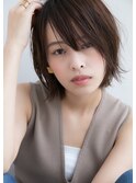 簡単スタイリング/切りっぱなしボブ