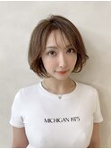 【monaco】ひし形大人ボブ/シースルーバング/面長カバー/広尾