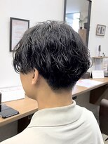 ルシード スタイル リコット(Lucido Style Ricotto)&nbsp;波巻きパーマ/メンズパーマ/波巻きスパイラルパーママッシュ眉毛