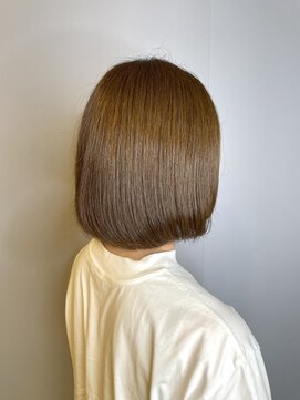 ブロッサム 東久留米店(Blossom) 20代30代ミニボブココアブラウン小顔美肌ストレート丸み