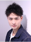 ビジネスヘアにも最適 アップバング 刈り上げショート