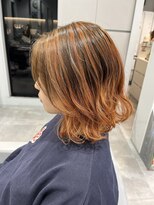 アリュア(Allure)&nbsp;暖色カラーでバレイヤージュ