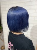 大人可愛いふんわりカールミストバング外国人風カラーブリーチ