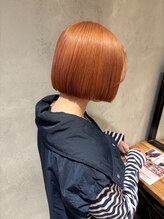 初めてのブリーチにもおすすめ◎明るくおしゃれな印象の【オレンジカラー】