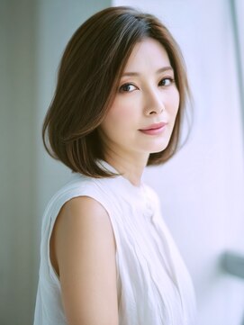 アルトリスト(Altruist Aging×HAIR&SPA) ★ダークアッシュ大人ガーリーボブ着物ミディアムレイヤーカット