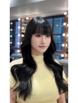 ロンド ルージュ 銀座店(Lond rouge) ミニウルフレイヤーカット顔周り前髪韓国ミディアムロング/銀座