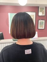 ムーン(moon)&nbsp;くびれヘア/アプリコットオレンジ/ハイライトカラー/武蔵小杉