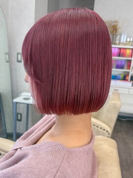 ソア 並木坂(Soa) 韓国ボブ/タッセルボブ/ピンクベージュカラー/Minori