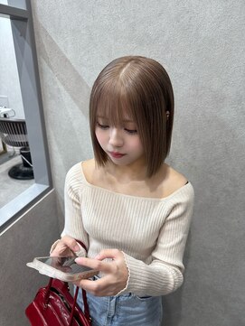 ロンド レア 天神大名店(Lond Le’a) 黒髪カタログ/オリーブグレー/ココアベージュ/小顔に見せるヘア