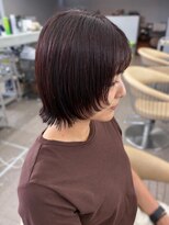 マップデザイン(map design)&nbsp;レイヤーカット 顔周りカット ダークブラウン ショート
