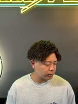 グリーディーフォックス 三軒茶屋(GreedyFOX)&nbsp;波巻き/マッシュパーマ/ウルフ/ハイライト<理容室>三軒茶屋