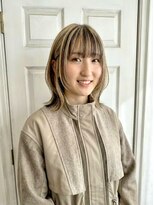 アロマ ヘアー ルーム 新宿店(AROMA hair room)&nbsp;前髪/アンブレラカラー/顔まわりレイヤー/イヤリングカラー/新宿