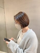 ロンドシエル 横浜(Lond ciel) ブリーチなしチェリーブラウン髪質改善イルミナカラー韓国/横浜