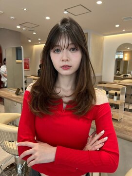 ジーナ 月島(Zina) 髪質改善*顔周りカットグレージュブラウン*美髪【Zina月島】