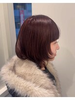 ニューヨークニューヨーク なんば道頓堀店(NYNY)&nbsp;韓国ハッシュカット×ワインレッドカラー