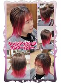 キャンディーピンク☆インナーカラー