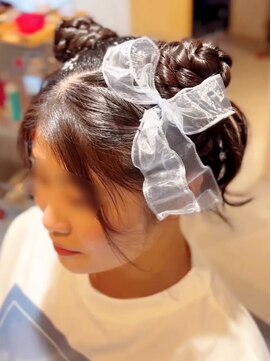 フォーエス(4S) ツインお団子ヘア ~LIVEヘアアレンジ~
