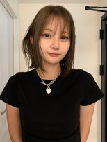 ペレ 原宿(PELE)&nbsp;ダークパープルナチュラルショート夏のヘアアレンジ原宿