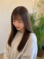 フゥカ 売市店(fuka)&nbsp;オリーブブラウン×髪質改善トリートメント×似合わせ前髪