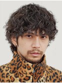 栄ツイストスパイラルパーマレットヘアマッシュウルフカット眉毛