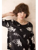 ハナブサ 田上店(HANABUSA)&nbsp;大人可愛い小顔ひし形ウェービーショート