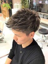 ハーツヘアーズ 五日市店(HEARTS hair's)&nbsp;メンズショート グレイ系カラー