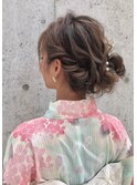 『estrela』浴衣に似合うカジュアルお団子ヘアアレンジ