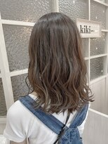 キキ(kiki by KENJE) 切りっぱなし ミディハイライト☆