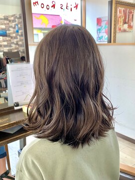 オレンジ(orange) 【orange大分賀来】切りっぱなし外ハネゆるウェーブミディアム