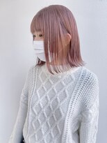 ジゼル(GiseL)&nbsp;pink milk tea♪ブリーチ/ダブルカラー/ハイトーン/髪質改善ボブ