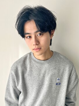 シスタ(SISTA) 【SiSTA】田中黒髪束感前下がりセンターパートニュアンスパーマ