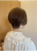 ハンドドライで簡単スタイリング バング長めのショートスタイル